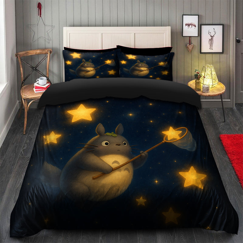 Totoro Ghibli Studio In Night Bedding Set