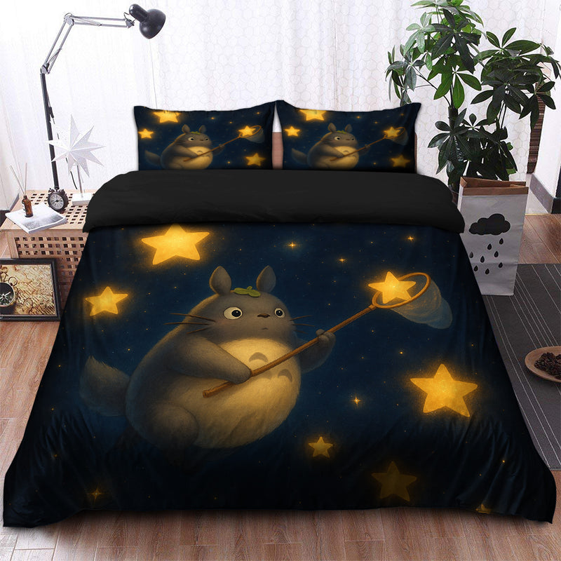 Totoro Ghibli Studio In Night Bedding Set