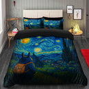 Totoro Travel Starry Night Bedding Set