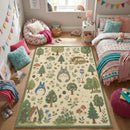Totoro Ghibli Inspired Rectangular Area Rug