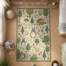 Totoro Ghibli Inspired Rectangular Area Rug