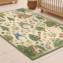 Totoro Ghibli Inspired Rectangular Area Rug