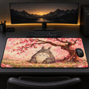 Totoro Ghibli Studio Cherry Blossom Desk Mat