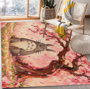 Totoro Ghibli Studio Cherry Blossom Rectangular Area Rug