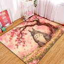 Totoro Ghibli Studio Cherry Blossom Rectangular Area Rug