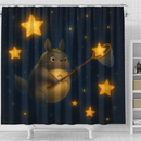 Totoro Ghibli Studio In Night Shower Curtain