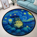 Totoro Gibli Chill Starry Night Carpet Round Rug