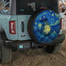 Totoro Gibli Chill Starry Night Car Spare Tire Cover
