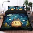 Totoro Starry Night Bedding Set