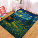 Totoro Studio Ghibli Starry Night Rectangular Area Rug