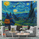Totoro Travel Starry Night Tapestry
