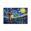 Tower Tangled Starry Night Jigsaw Puzzle