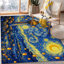 Tower Tangled Starry Night Rectangular Area Rug