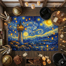 Tower Tangled Starry Night Rectangular Area Rug