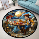 Toy Story Stained Glass Round Rug