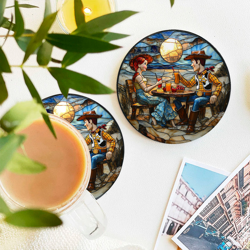 Toy Story Stained Glass Decor Coaster - Gift Idea