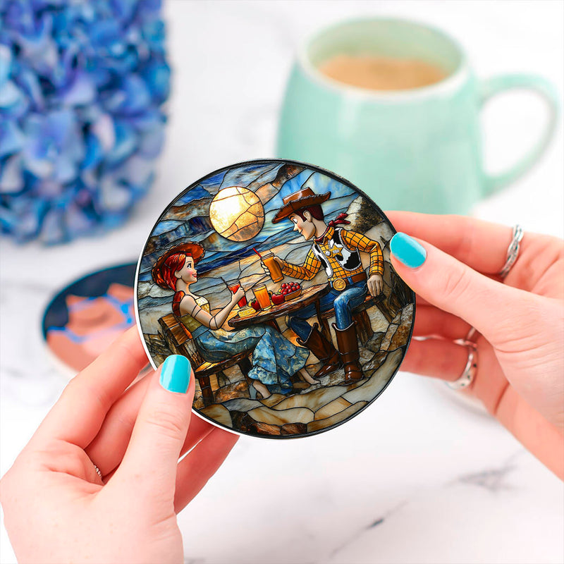 Toy Story Stained Glass Decor Coaster - Gift Idea