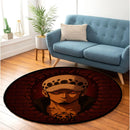 Anime Trafalgar D. Water Law One Piece Break Wall Round Rug