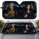 Trafalgar Law X Nico Robin One Piece Car Auto Sunshades