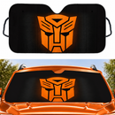 Transformers Mask Orange Custom Car Windshield Sunshades