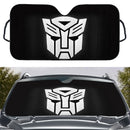 Transformers Mask White Custom Car Windshield Sunshades