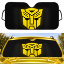 Transformers Mask Yellow Custom Car Windshield Sunshades