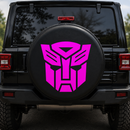 Transformers Prime Logo Pink Car Spare Tire Cover