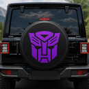 Transformers Prime Logo Purple Car Spare Tire Cover