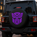Transformers Prime Logo Purple Car Spare Tire Cover