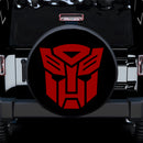 Transformers Prime Logo Red Car Spare Tire Cover