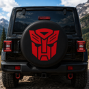Transformers Prime Logo Red Car Spare Tire Cover