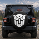 Transformers Prime Logo White Car Spare Tire Cover