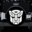 Transformers Prime Logo White Car Spare Tire Cover