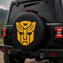 Transformers Prime Logo Yellow Car Spare Tire Cover