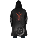 Transmutation Circle Fullmetal Alchemist Hooded Fleece Cloak Coat