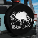 Trash Life Raccoon Car Spare Tire Cover