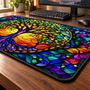 Tree Of Life Stained Glass Desk Mat