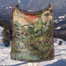 Treecko Grovyle Sceptile Pokemon Japan Style Woven Throw Blanket