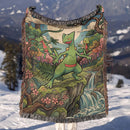 Treecko Grovyle Sceptile Pokemon Japan Style Woven Throw Blanket