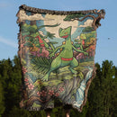 Treecko Grovyle Sceptile Pokemon Japan Style Woven Throw Blanket