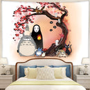 Trendy Anime Totoro Ghibli Japanese Sakura Tapestry