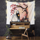 Trendy Anime Totoro Ghibli Japanese Sakura Tapestry
