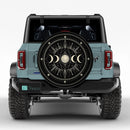 Triple Moon And Sun Mandala Car Spare Tire Cover With Camera Hole