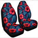 Tropical Red Hibiscus Hawaii Custom Car Seat Covers Decor Protectors