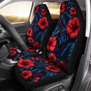Tropical Red Hibiscus Hawaii Custom Car Seat Covers Decor Protectors