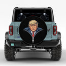 Trump Unzipped Jeep Car Spare Tire Cover