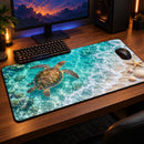 Sea Turtle Under Water Desk Mat