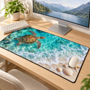 Sea Turtle Under Water Desk Mat