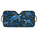 Hibiscus Flower Hawaiian Sea Turtle Custom Car Windshield Sunshades