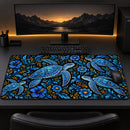 Turtle Floral Desk Mat